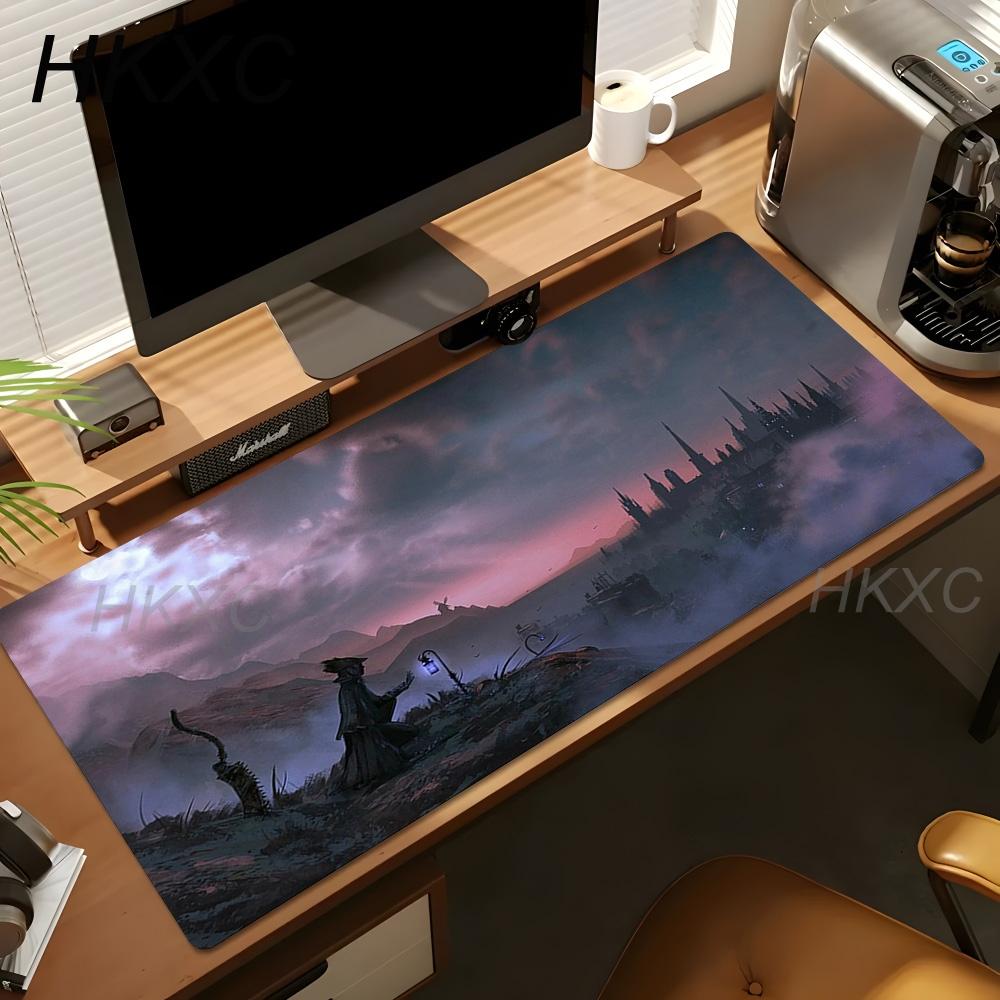 50x100cm PC Anime Cartoon New HD Desk Mat Bloodborne Large Gaming Mouse Pad Office Laptop Accessories Anti Slip Mousepad Carpet