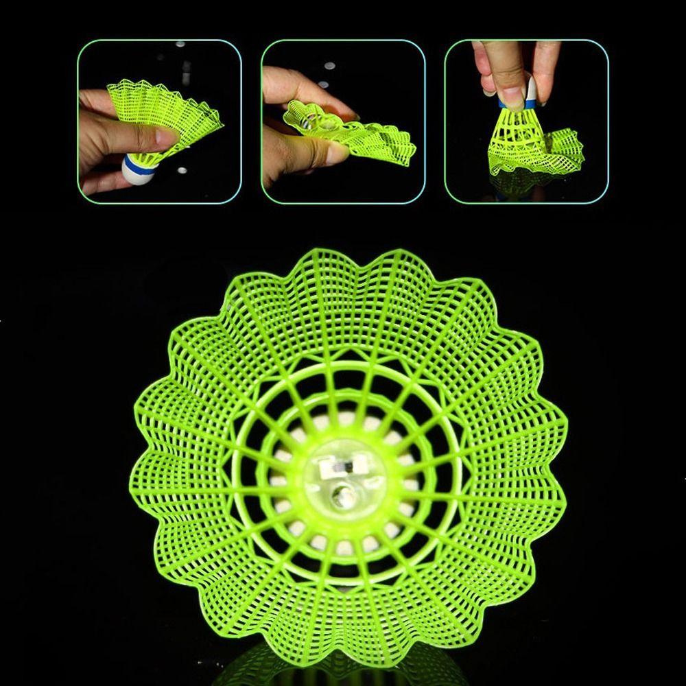 Light-up LED Badminton Glowing Colorful Luminous Badminton Balls Lightweight Lighting Balls Lighting Shuttlecocks Dark Night