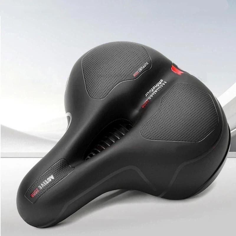 Hollow Breathable Bicycle Men Women Road Bike Shock Absorbing Comfortable Big Butt Bike Seat Safety