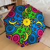 1pc Sun Moon Automatic Folding Umbrella, Heavy Duty 8 Rib Iron Frame, Suitable for Travel, Daily Use, Birthday, Decor Gift 29