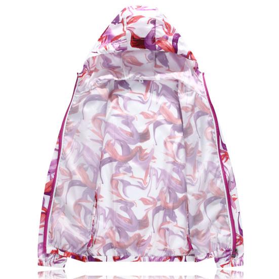 Sun Protective Clothing Men Women Hooded Long Sleeve Lightweight Sun Protection Coat with Pockets Zipper Placket Anti-UV