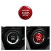 1X High Quality of Carbon Fiber Car Ide Start Button Sticker For LEXUS IS250
