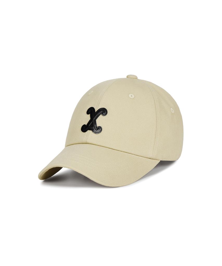 Bajal Va Curved Patch Ball Cap Beige