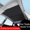 S För Tesla Model 3Y3 HighlandY Juniper Isduk Spänne Solskydd För Glasstak Fram & Bak Soltak Taklucka Solskydd