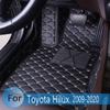 Πατάκια Αυτοκινήτου Για Toyota Hilux 2018 2017 2016 2015 2014 2013 2012 2011 2010 2009 Προσαρμοσμένα Δερμάτινα Χαλιά