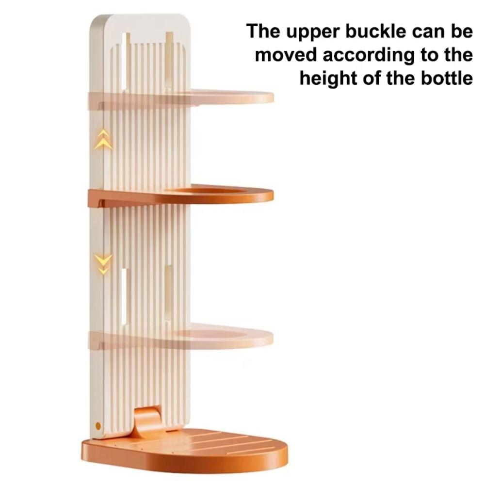 Foldable Shower Rack Wall Mounted Body Wash Storage Rack Multi-Purpose Shampoo Bottle Holder