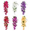 2 stk Hengende Kunstig Bougainvillea Speetabilis UV-bestandig Realistisk Falsk Blomst Bryllupsfest Innendørs Utendørs Hage Gård Faux Blomst Dekorasjon