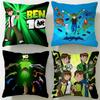 Klassische Cartoon Ben 10 Ultimate Alien Kissenbezug Weich Leicht zu Waschen Kissenhülle Vielseitig für Sofa Bett Reise und Büro