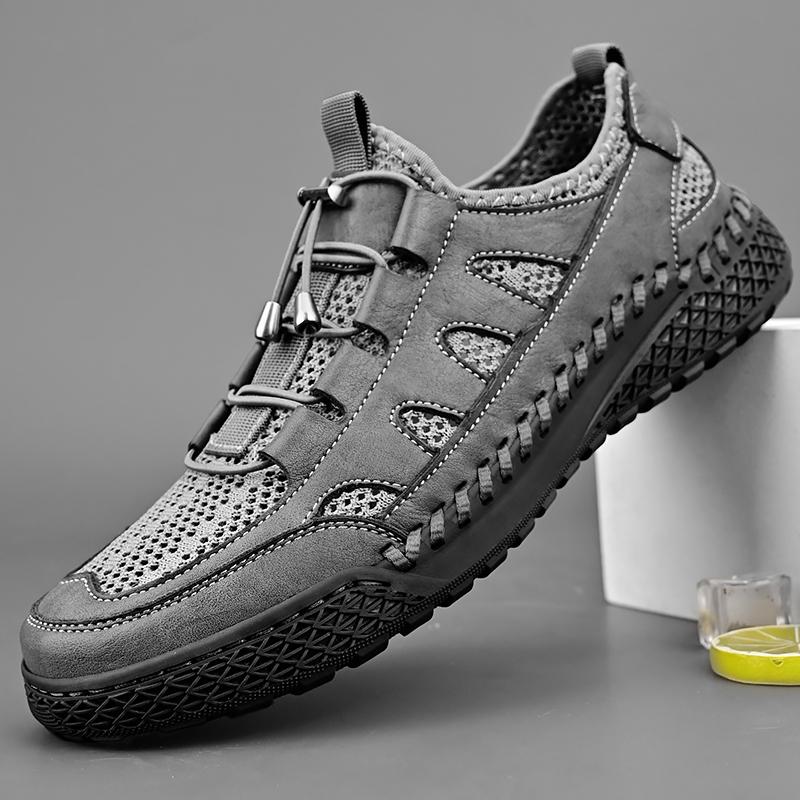 Summer Men's Outdoor Sneakers Breathable Mesh Casual Flats Driving Shoes Large Size 39-46