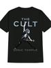 Casual Graphic T-shirt - Black The Cult & Sonic Temple Electric Guitar Print