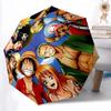 1pc One Piece Crew Automatic Open/close Folding Portable Cute Umbrella with 8-Ribs Structure for Women/Men, All-Season Use A0901145