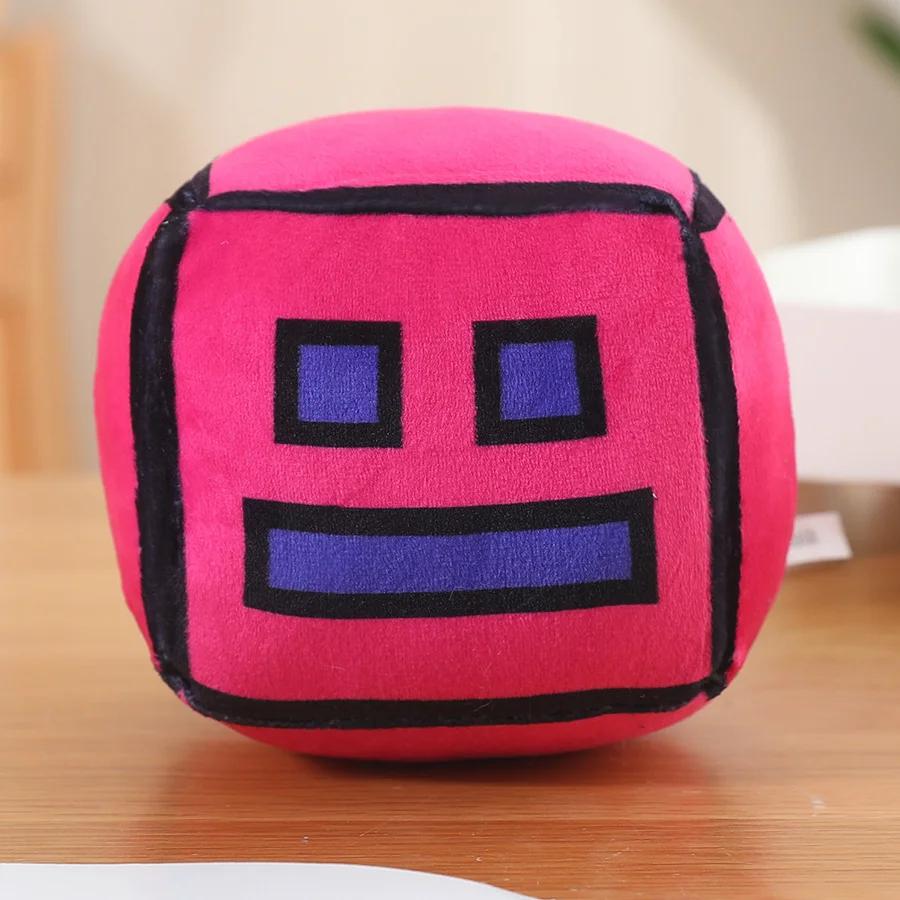 Geometry Dash Würfel Plüschtiere Stofftierpuppe Kleines Kissen Quadratischer Anhänger Spiel Niedlich Kinder Fans Sammlung Geburtstagsgeschenk 12CM