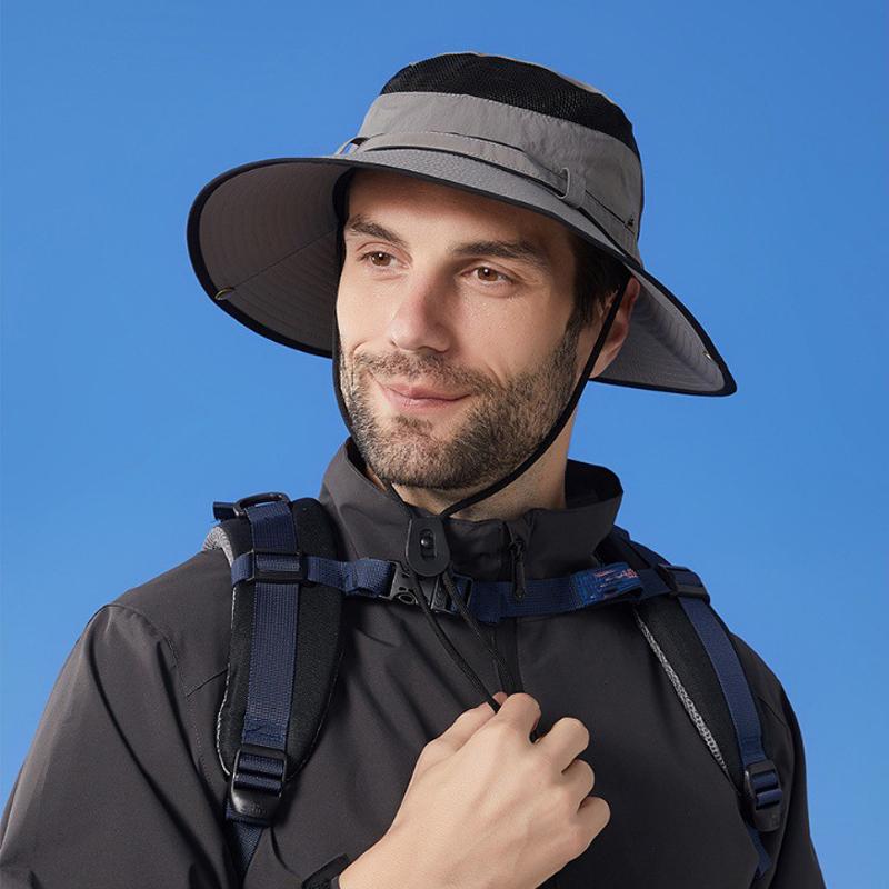 Pălărie de soare în aer liber, impermeabilă, cu uscare rapidă, Pălărie de alpinism anti-ultravioletă pentru bărbați Pălărie de pescar pentru femei cu protecție solară