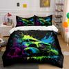 Lebendiges Monster Truck Kunst Druck Bettwäsche Set 1 Bettbezug + 2 Kissenbezüge Mehrere Größen Schlafzimmer Bettwäsche Dekor Luxuriöse Geschenke