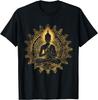 Tricou Grafic Mandala Meditație Buddha Bărbați Casual Bumbac Respirabil Îmbrăcăminte pentru Călătorii