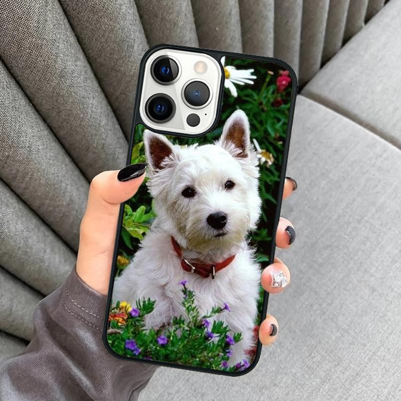 Whippet mum Westie West highland terrier dog Phone Case For iPhone 17 Air 16 16e 15 13 14 Pro Max 11 12 Plus 2022 MAX