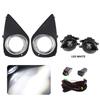 For Toyota Yaris 2014 2015 2016 2017 US Version Fog Lamps Led DRL Daytime Running Lights Car Halogen Front Bumper Headlights 12V