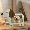 1/2Pcs Cartoon Cat Wooden Photo Frame Dog Shape Picture Display Holder Home Office Desktop Decoration Animal Lovers Gift