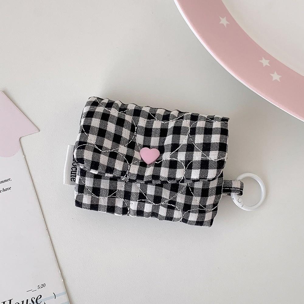 With Keyring Earphone Bag Lightweight Coin Purse Pouch Cute Mini Earphone Pouch  for AirPods