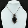 Black Tourmaline Rough Pendant Copper Wire Wrapped Pendant Gemstone Pendant Handmade Pendant Copper Wire Jewelry Wedding Gift Unique Pendant
