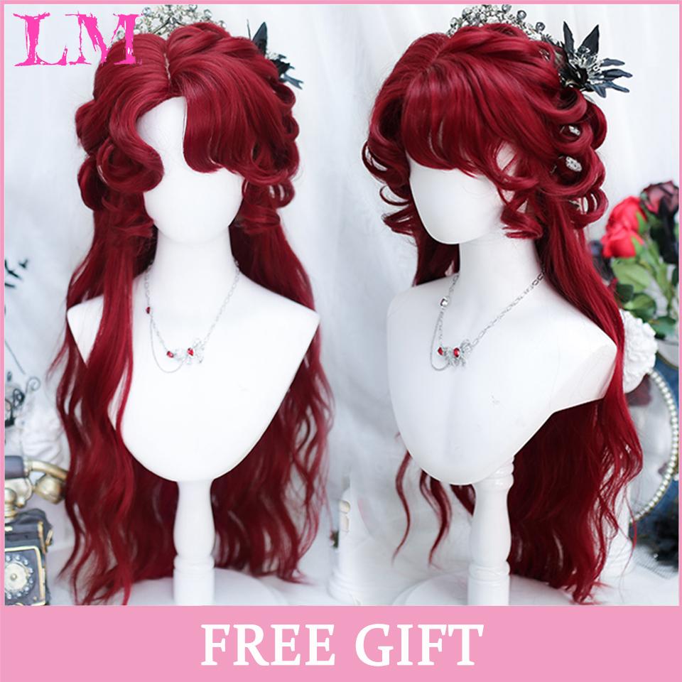 LM Long Straight Black Lace Front Wig Natural Black Pre Plucked Synthetic Lace Front Wig For Women Glueless Heat Resistant Fiber