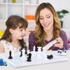 Resin Chess Set Mold With Chess Board Silicone Resin Molds 3D Silicone Chess Resin Mold For Diy Crafts Making Birthday Gift
