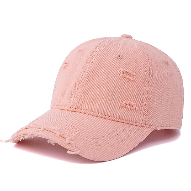 New Washed Cotton Retro Distressed Style Cap High Quality Baseball Cap Women Dopamine Cap Outdoor Hats