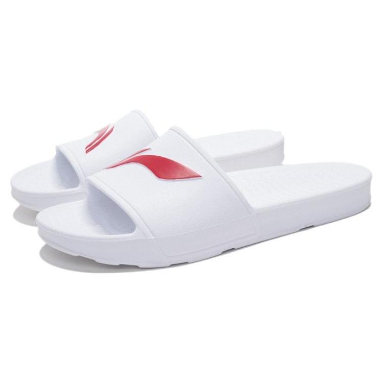 Li Ning Badminton Collection Slide Slippers Unisex White AYCS003-2
