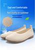Women's Soft Sole Breathable Flyknit Mesh Sandals – Comfortable Flat Work Shoes