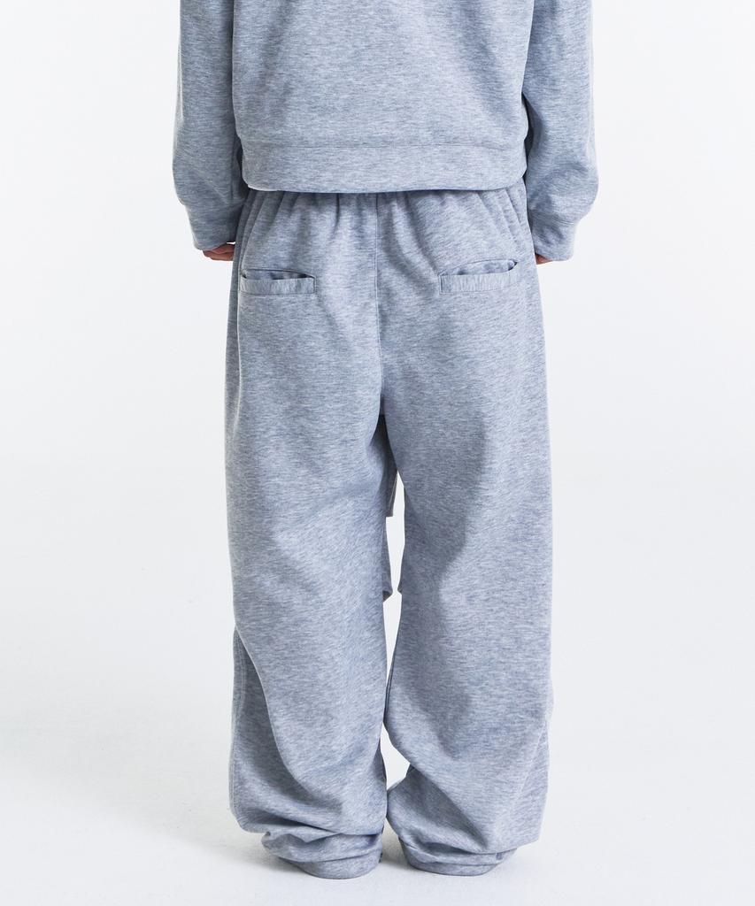 Gicheol Routine Two Tuck Sweat Pants (Melange Gray)