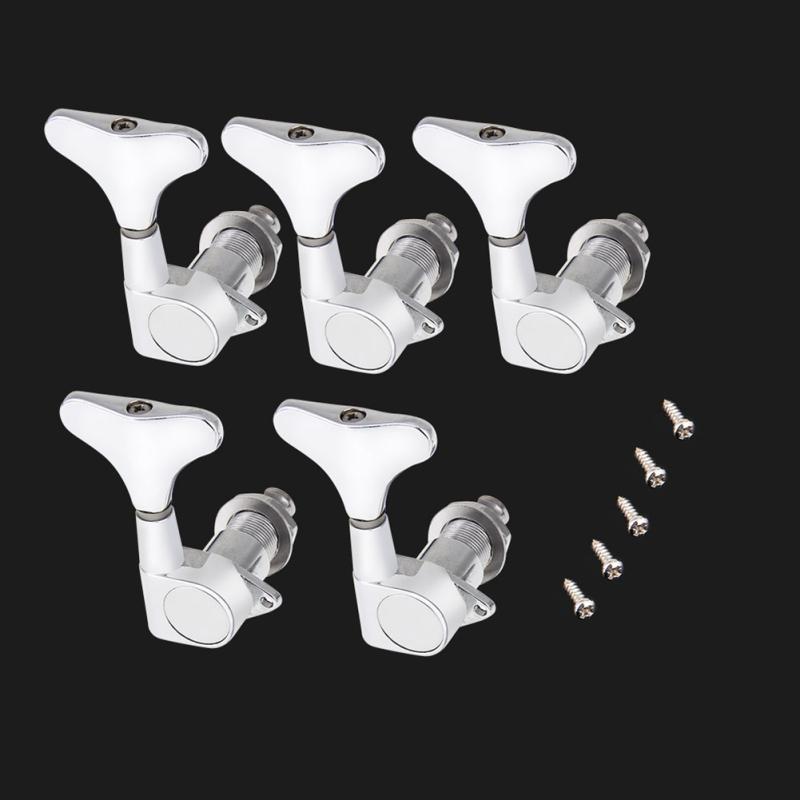 Electric Bass Tuning Pegs Tuners Machine Heads Knobs Set for Acoustic or Electric String Precision