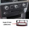 Carbon Fiber Car Inner Central Air Conditioning CD Panel Cover Trim Car Stickers For BMW 5 Series E60 2004-2010 