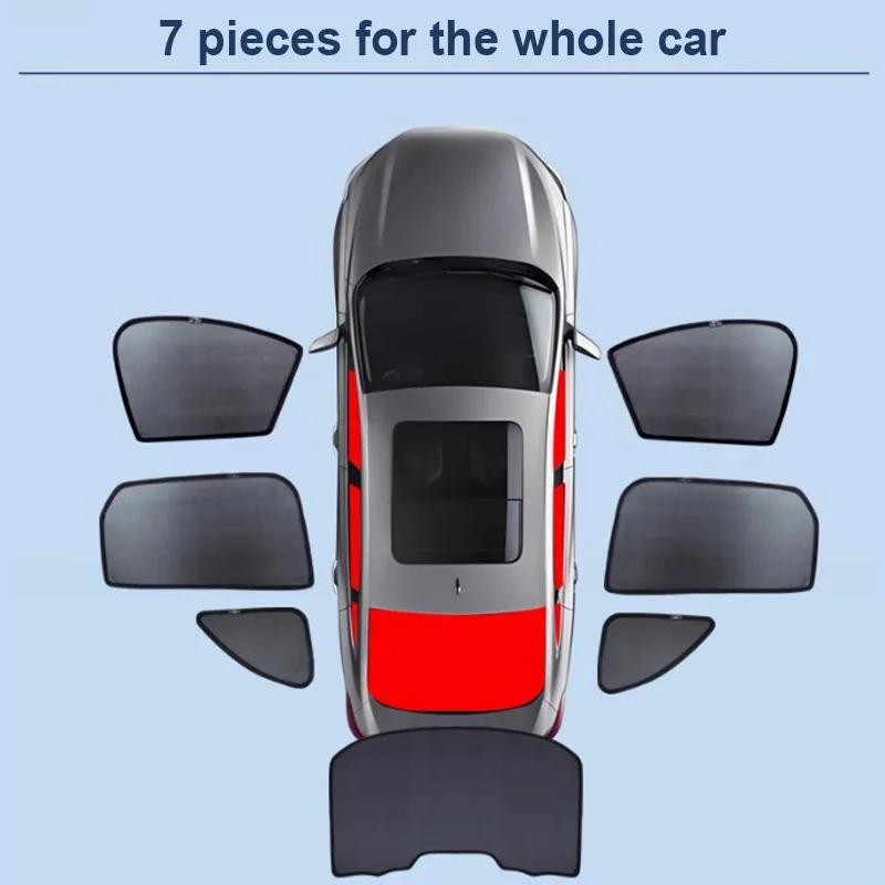 Car Sun Shades For Mazda CX-5 CX5 CX 5 KF 2017-2025 Sunshades Magnetic Heat insulation Visor Mesh Window Curtains Accessories