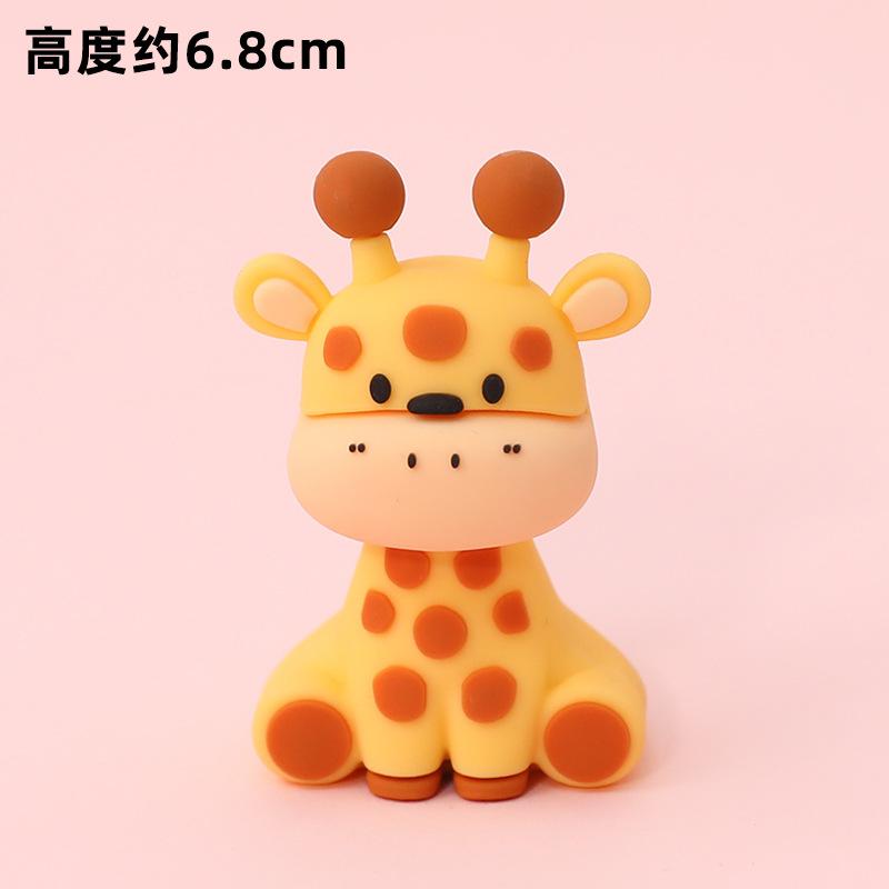 Forest Jungle Animals Cake Toppers Kids 1st Birthday Party Cake Decoration Zoo Animals Lion Elephant Leaves Grass Cake Decor