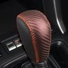 Car PU Leather Gear Shift Knob Cover Handball Trim For Subaru Forester 13-18 CROSSTREK 13-14 Subaru XV 12-17 Subaru LEVORG 14-16