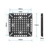 Aluminum Cheese Plate Extension Mounting Platform for Photography Accessories with 3/8 1/4 Screw Holes for Users