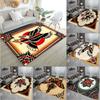 Eagle Tattoo Design Square Rug Vibrant Eagle Floral Pattern Perfect for Living Room or Bedroom Adds Warmth and Style Eagle Decor
