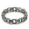 Bracelet de Charme Vintage pour Homme Chaîne Totem 9 mm 11 mm Chaîne Cubaine Acier Inoxydable Bijoux Punk