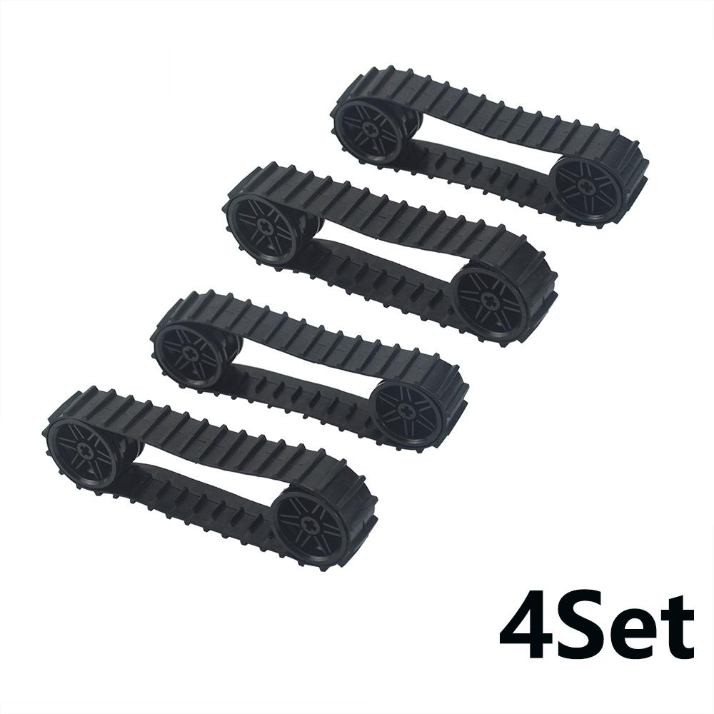 MOC Technical Caterpillar Tank Tracks and Chain Links for DIY Excavator and Wheel Models