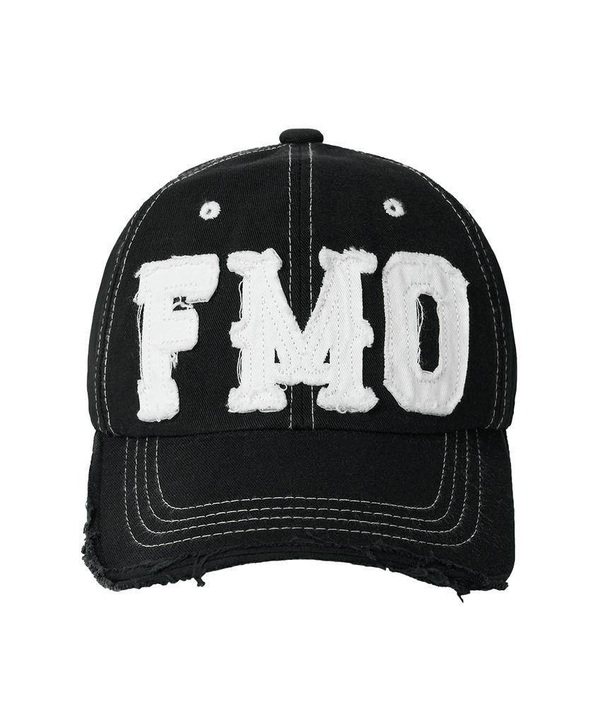 FREEMARIO Fmo Logo Damaged Ball Cap [Black]