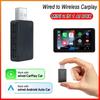 2in1 AI Smart Box Car Intelligent Systems Wireless CarPlay Dongle Wireless Android Auto Adapter For Android IOS Mini CarPlay