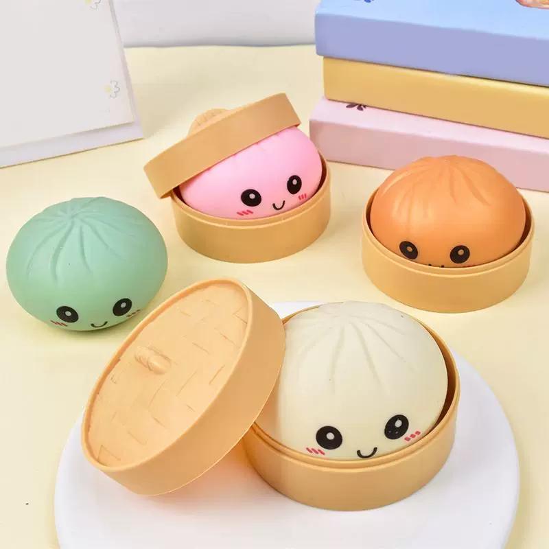 Panino Ripieno al Vapore Palla Antistress Giocattolo Fidgets Gnocchi Squishies Morbido Rimbalzo Lento Giocattolo in Schiuma Ultra-Morbido Decompressione
