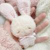 Kawaii Mini Králíček Plyšový Klíčenka Roztomilý Andělský Králíček Plyšová Hračka Měkké Zvířátko Přívěsek na Tašku Dekorace pro Děti Dívky Dárek