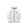 Anta All-Weather Series Logo Print Zip Hooded Woven Jacket Men Jackets White 152130707-1