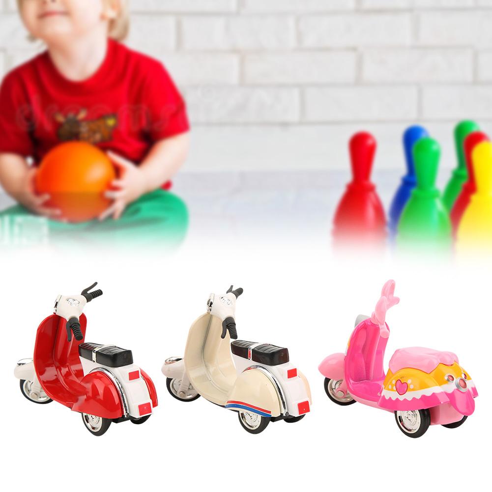 3pcs Alloy Women Motorbike Model Highly Simulation Children Pull Back Vehicles Toy