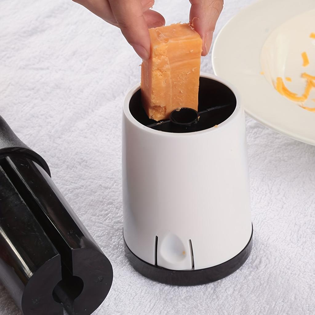 Hand Crank Rotating Cheese Grater With Non-slip Base, Easy Clean Manual Shredder For Parmesan Mozzarella Kitchen Cheese