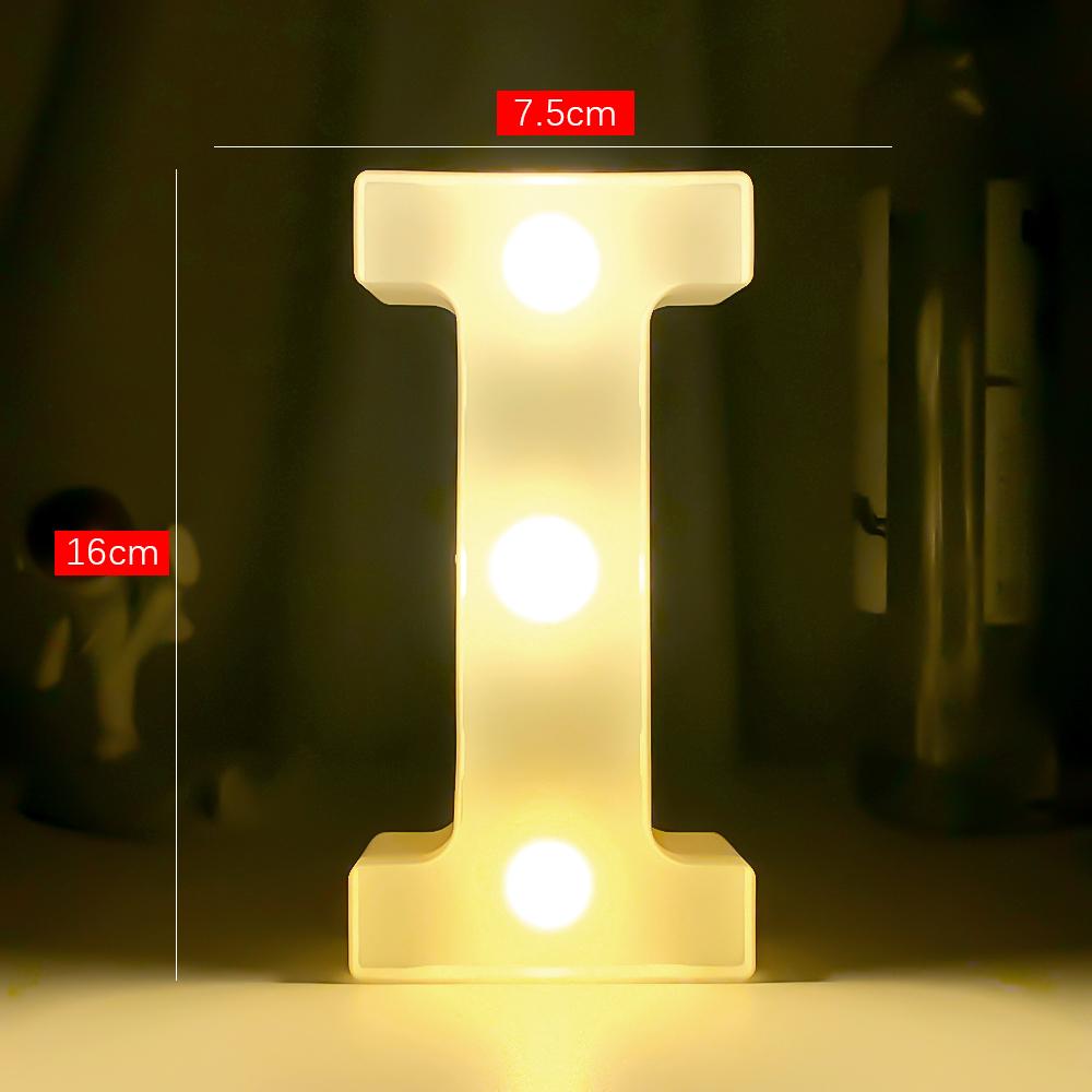 Creative Luminous Digital Number Letter Light AAA Battery Powered Lamp Night Light for Christmas Wedding Birthday Party Decor