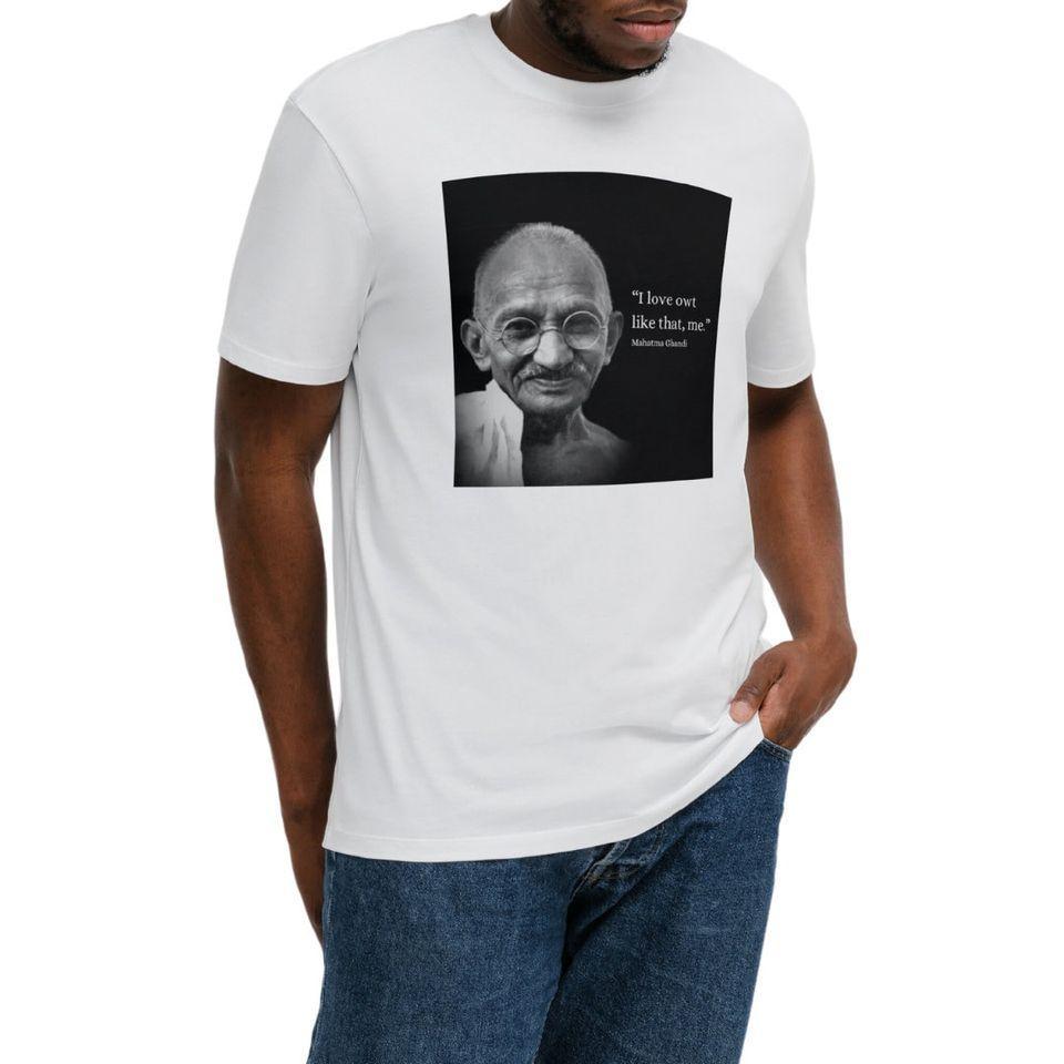 Gandhi 'Ich liebe Owt so, ich' Lustiges T-Shirt Klassisches T-Shirt