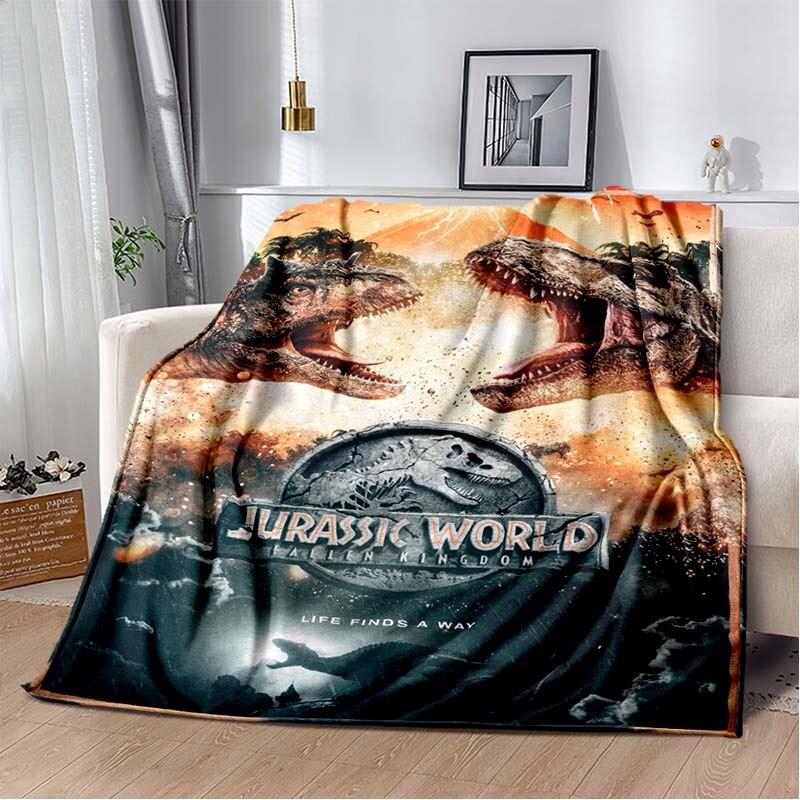 Jurassic Park 3D Printed Art Fleece antklodė lovoms žygiams iškylai Stora antklodė Madinga lovatiesė, vilnos antklodė