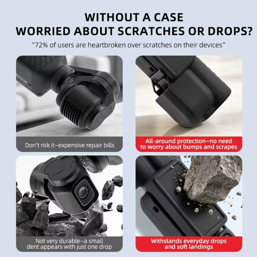 Anti-Scratch Protective Case Silicone Screen Cover for DJI Osmo Pocket 4 Gimbal Camera Accessories